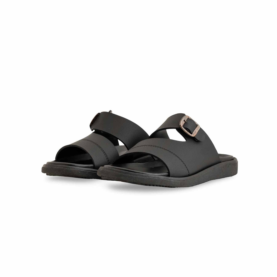 Boys Black Formal Slipper KD4716