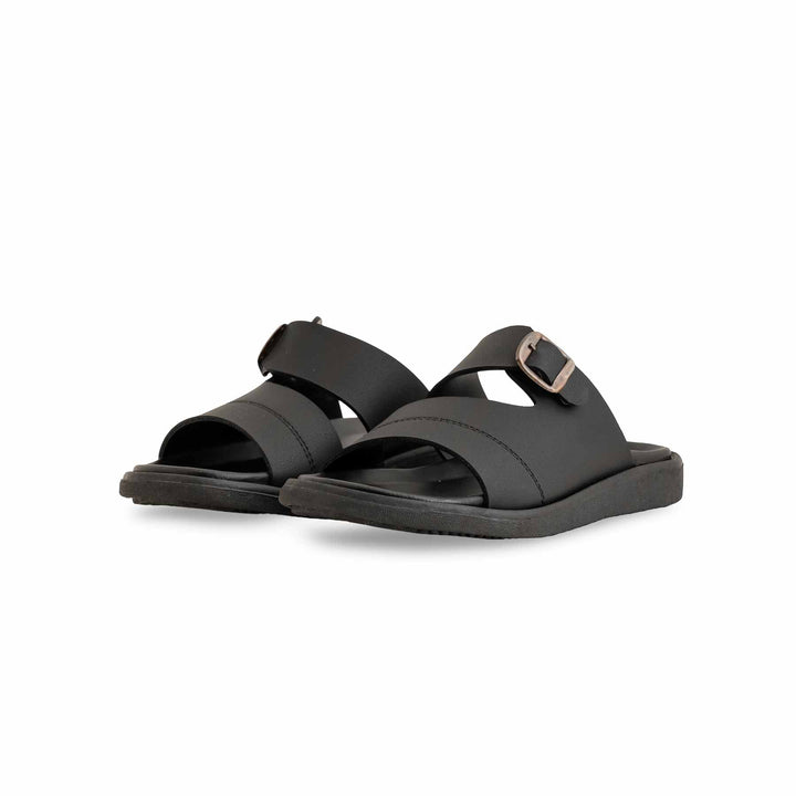 Boys Black Formal Slipper KD4716