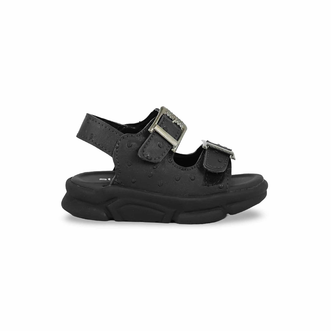 Boys Black Formal Sandal KD4719