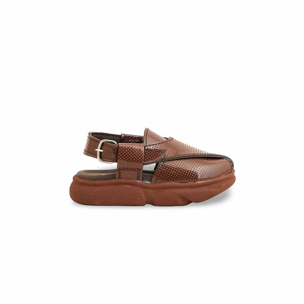 Boys Brown Peshawari Chappal KD4724