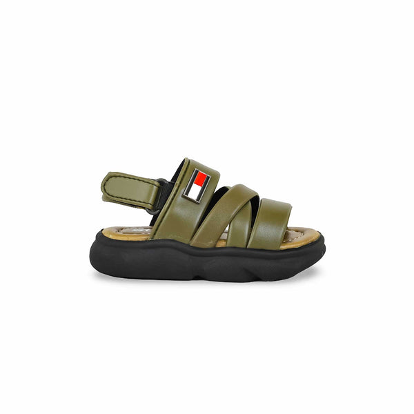 Boys Olive Formal Sandal KD4730