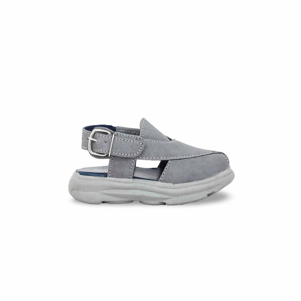 Boys Grey Peshawari Chappal KD4737