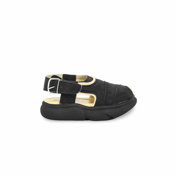 Boys Black Peshawari Chappal KD4739