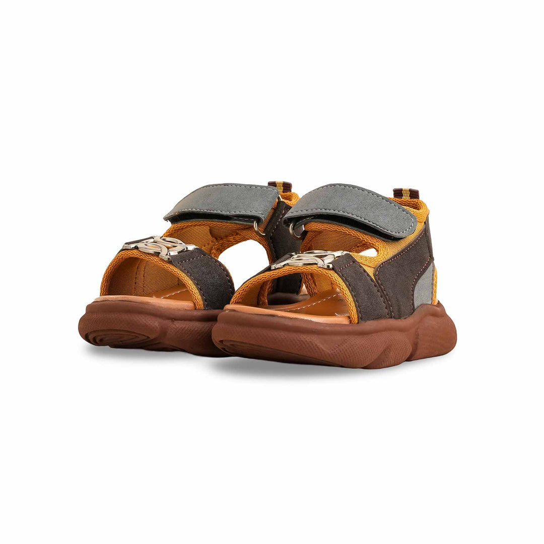 Boys Brown Formal Sandal KD4742