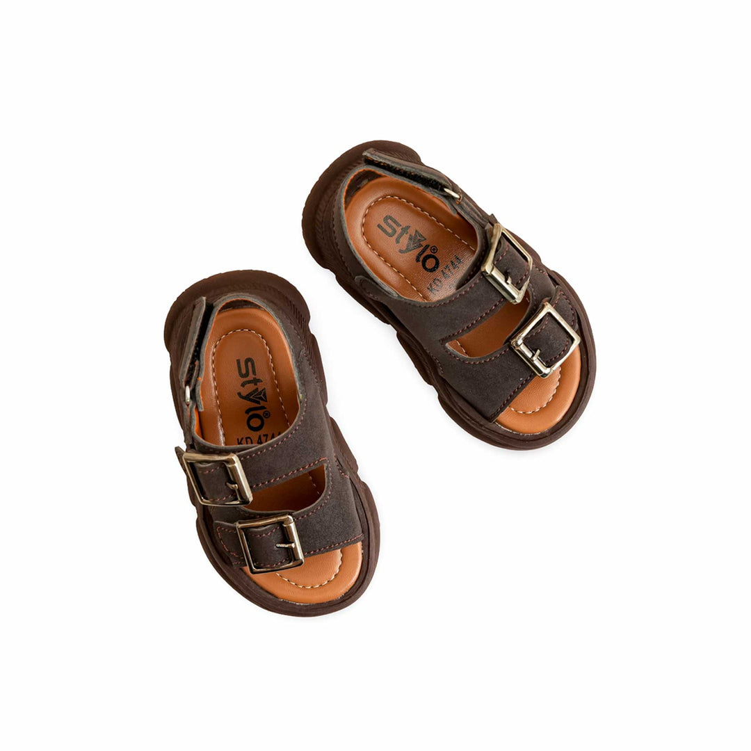 Boys Brown Formal Sandal Kd4744