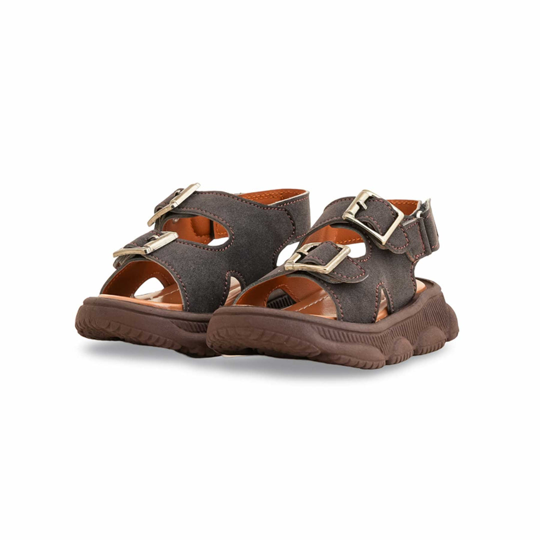 Boys Brown Formal Sandal Kd4744