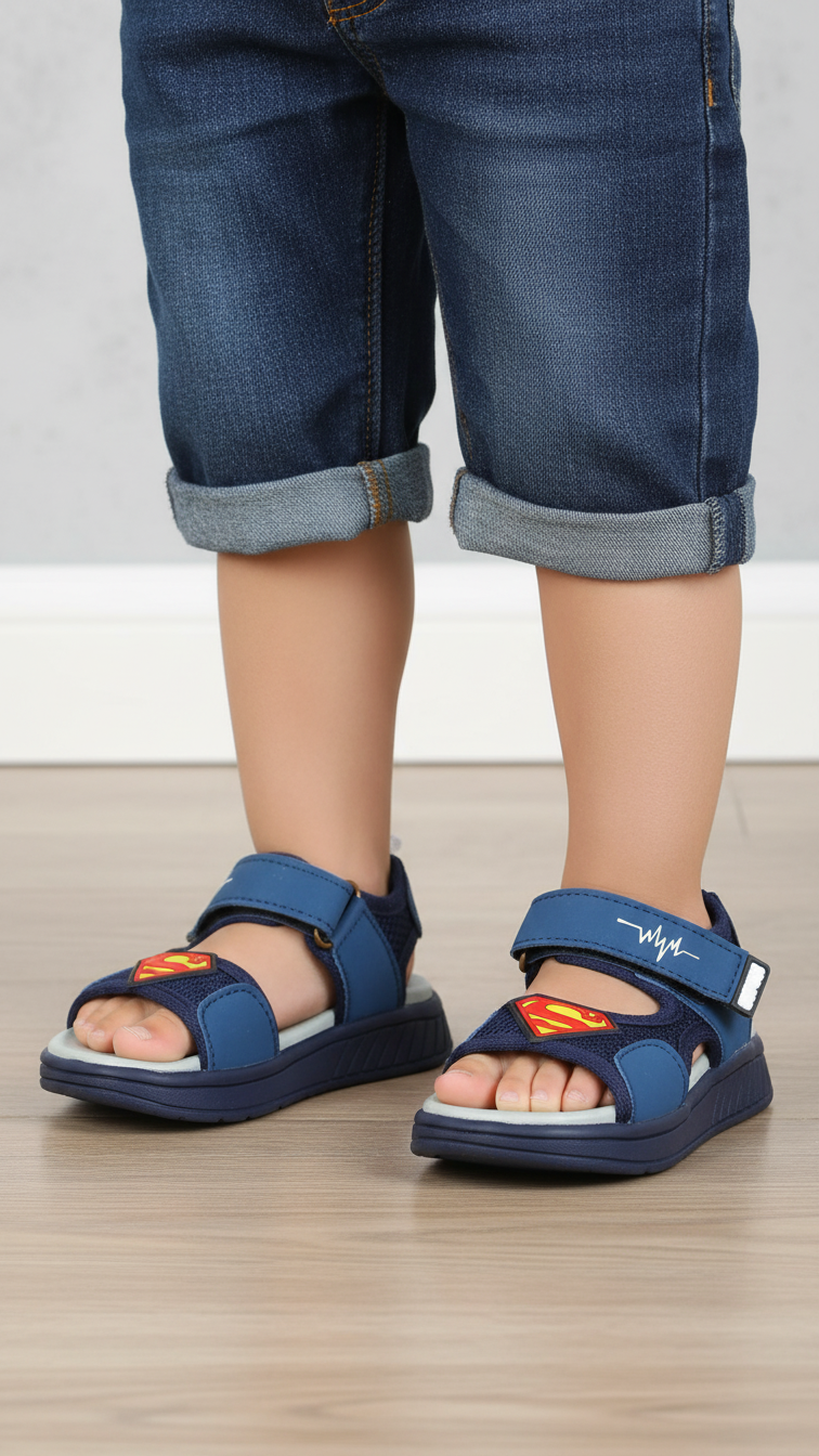 Boys Navy Casual Sandal KD4750