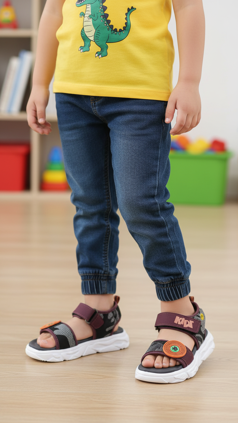 Boys Coffee Casual Sandal KD4755