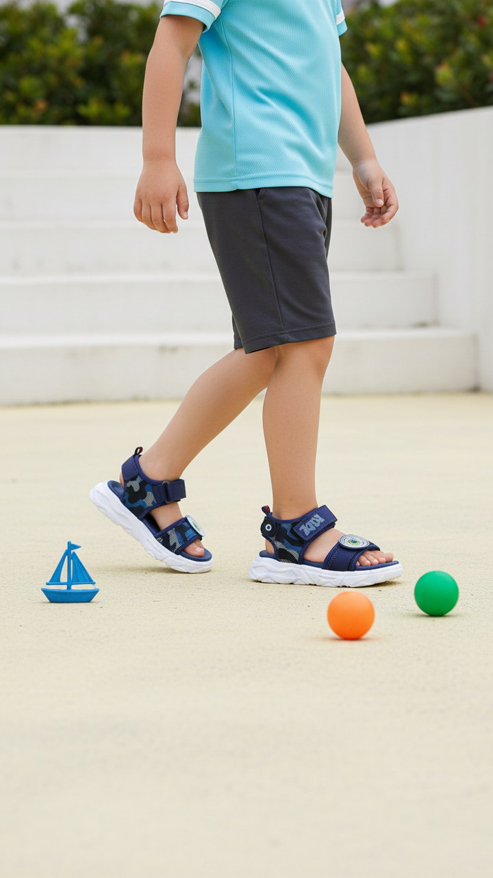 Boys Navy Casual Sandal KD4755
