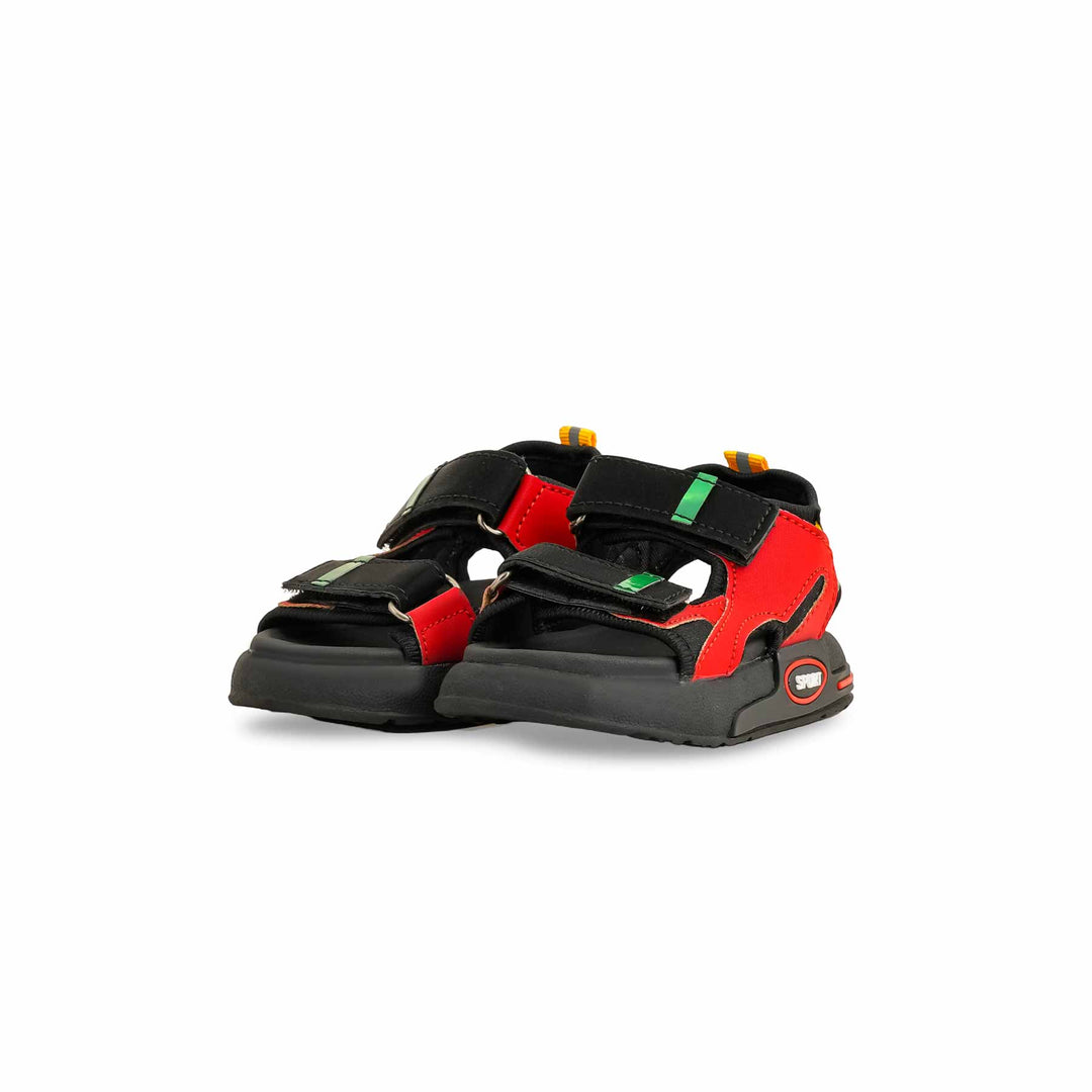 Boys Black Casual Sandal KD4759