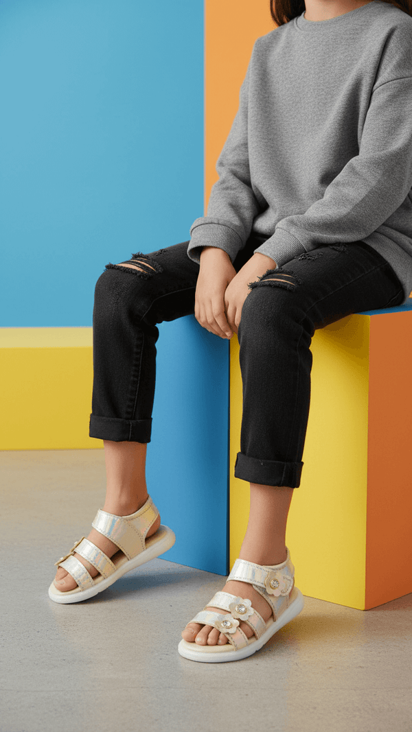 Babies Golden Casual Sandal KD4802