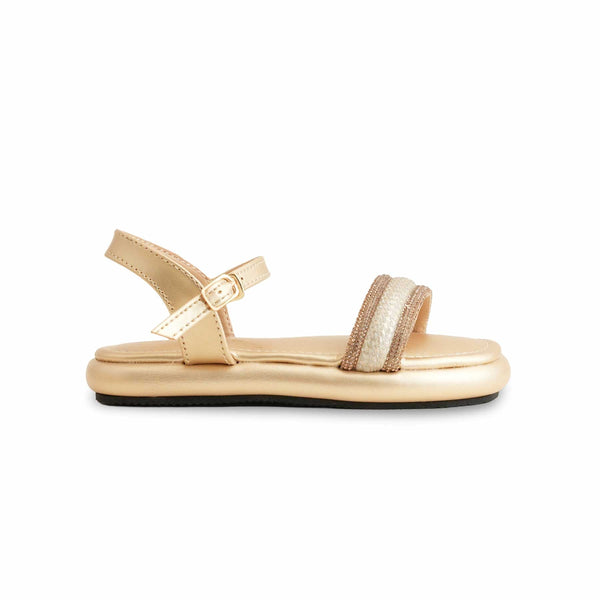 Girls Golden Fancy Sandal KD4806