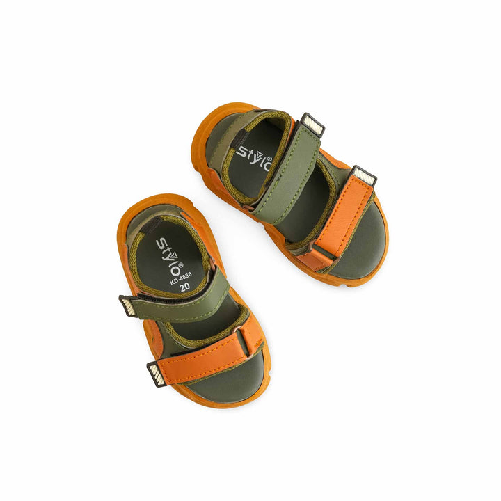 Boys Green Casual Sandal KD4836