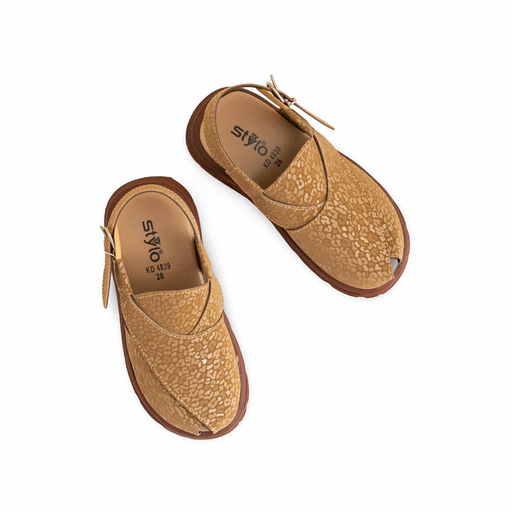 Boys Camel Peshawari Chappal KD4839