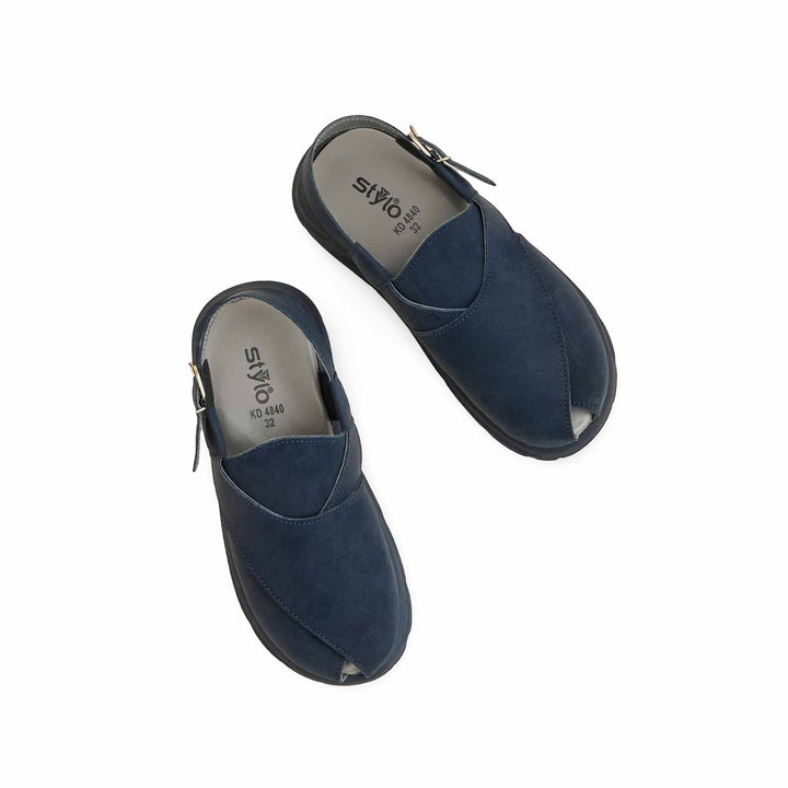 Boys Navy Peshawari Chappal KD4840