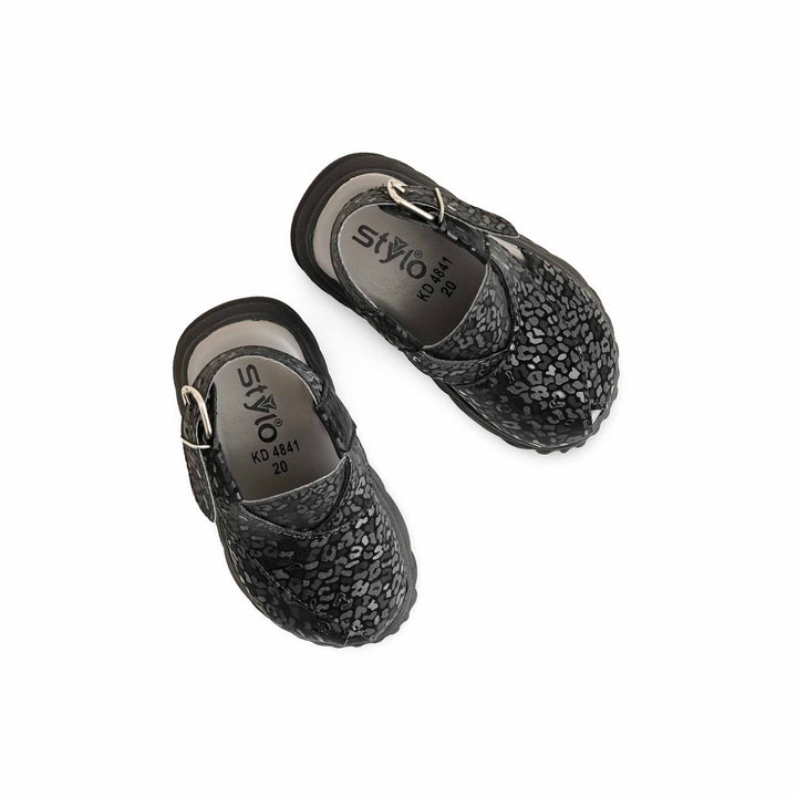 Boys Black Peshawari Chappal KD4841