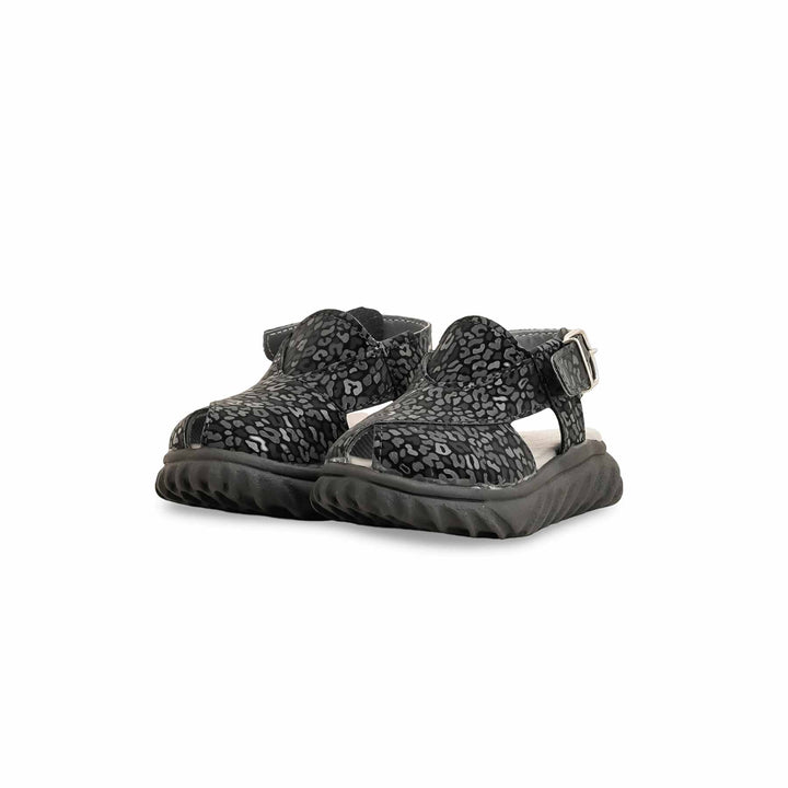 Boys Black Peshawari Chappal KD4841