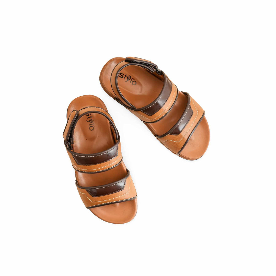 Boys Brown Formal Sandal KD4846