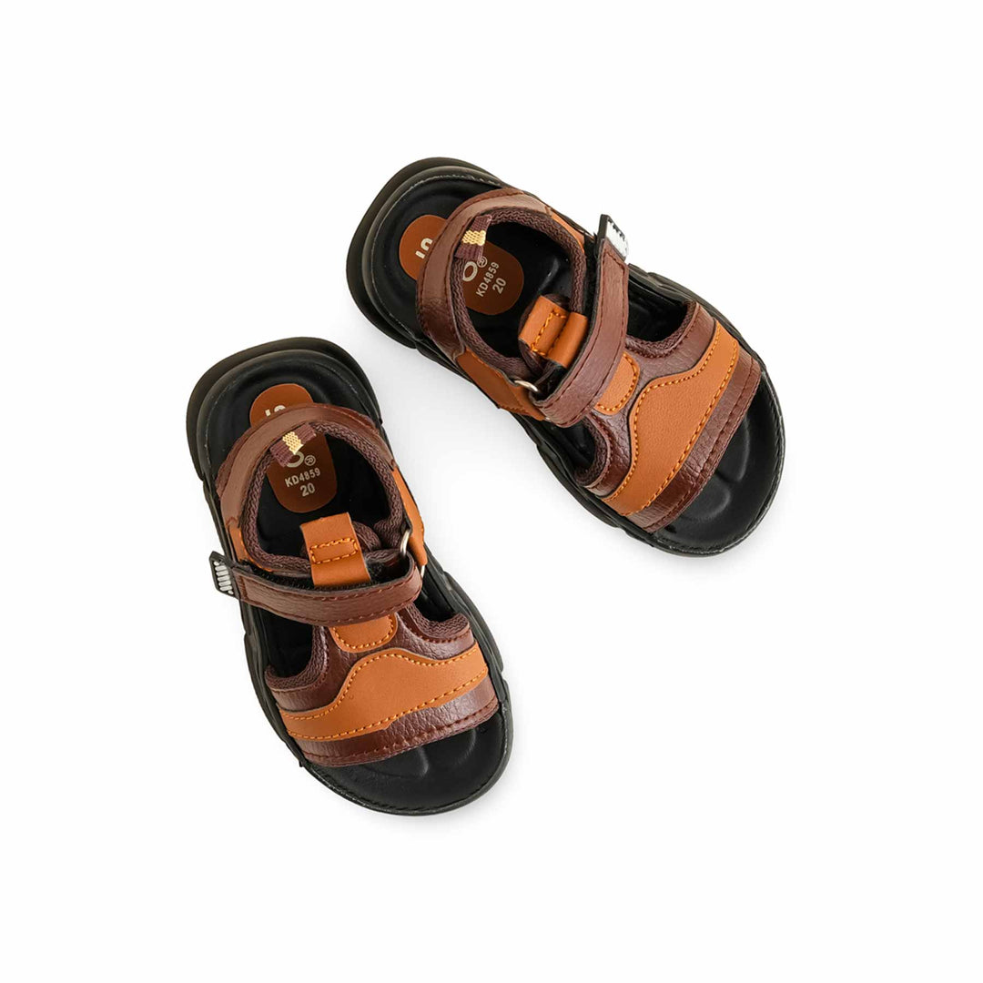 Boys Coffee Formal Sandal KD4859