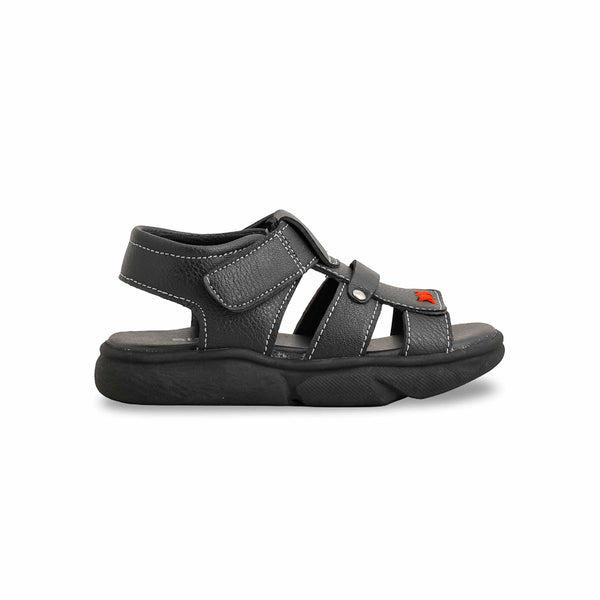 Boys Black Formal Sandal KD4863