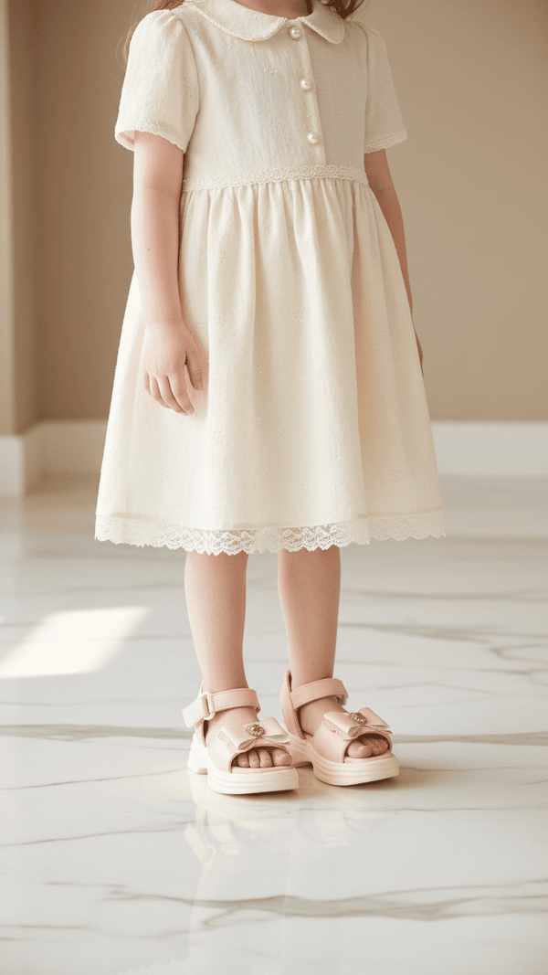 Girls Pink Formal Sandal KD4869