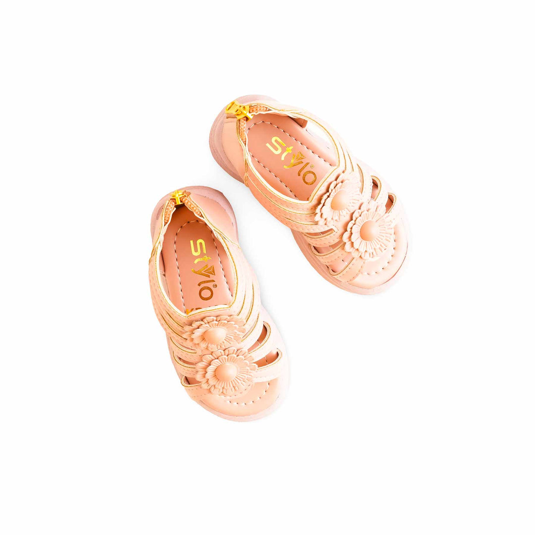 Girls Beige Formal Sandal KD4872