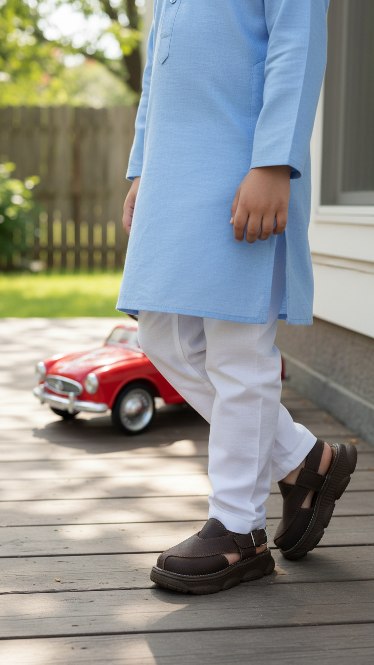 Boys Coffee Peshawari Chappal KD4876