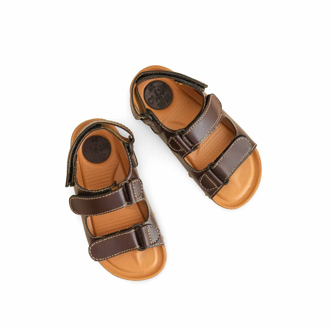 Boys Coffee Formal Sandal KD4886