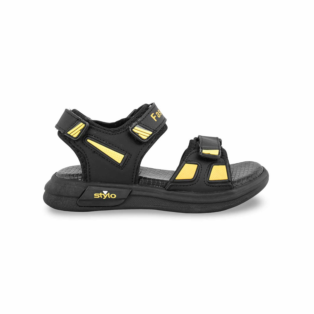 Boys Black Casual Sandal KD4899