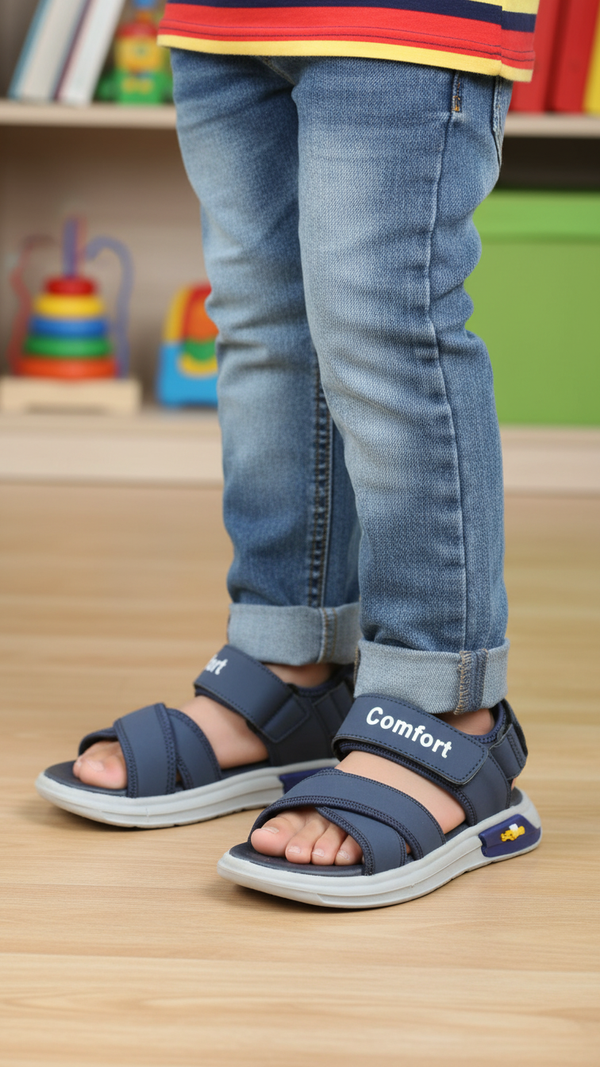 Boys Navy Casual Sandal KD4902