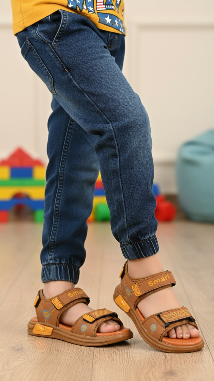Boys Brown Casual Sandal KD4906