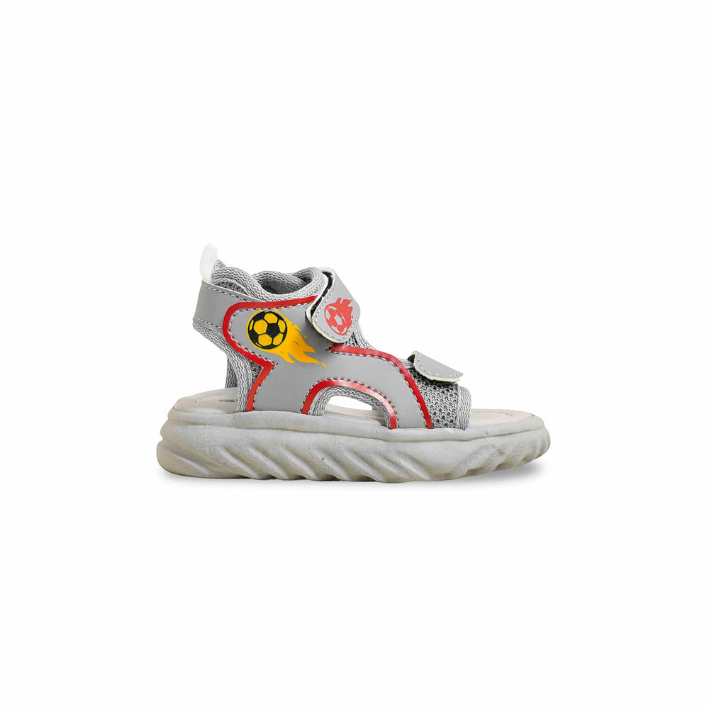 Boys Grey Casual Sandal KD4930