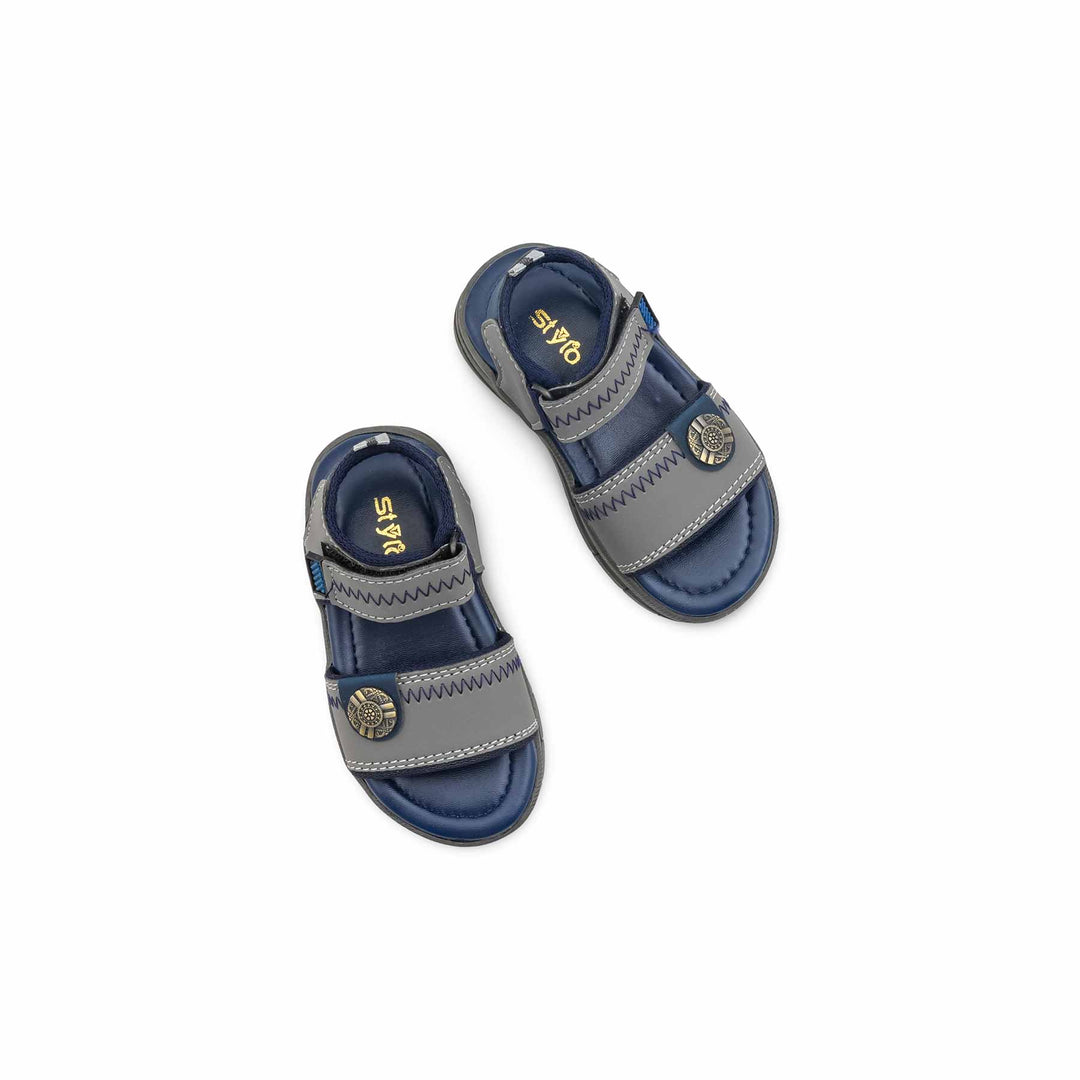 Boys Grey Casual Sandal KD4936