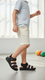 Boys Black Casual Sandal KD4939