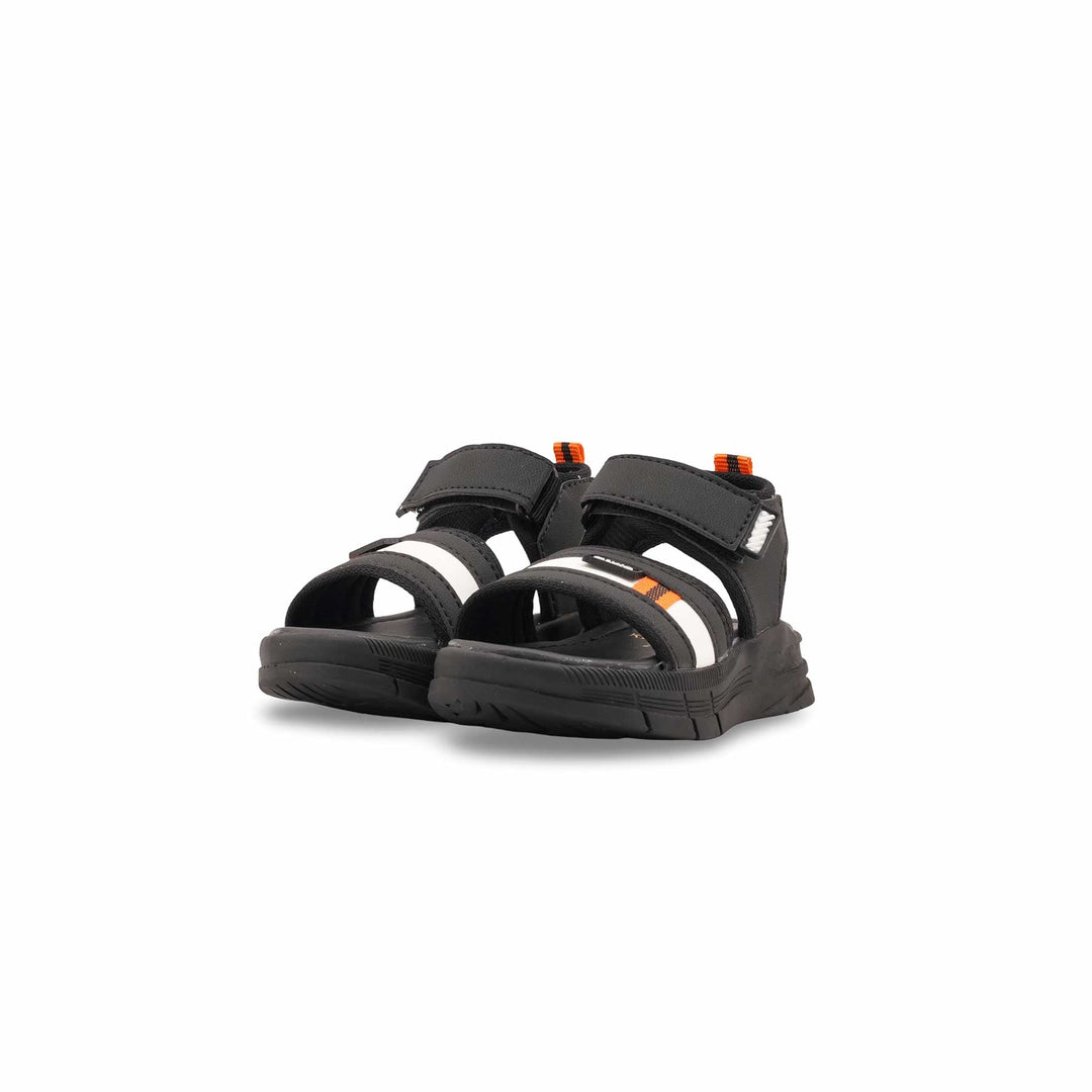 Boys Black Casual Sandal KD4939