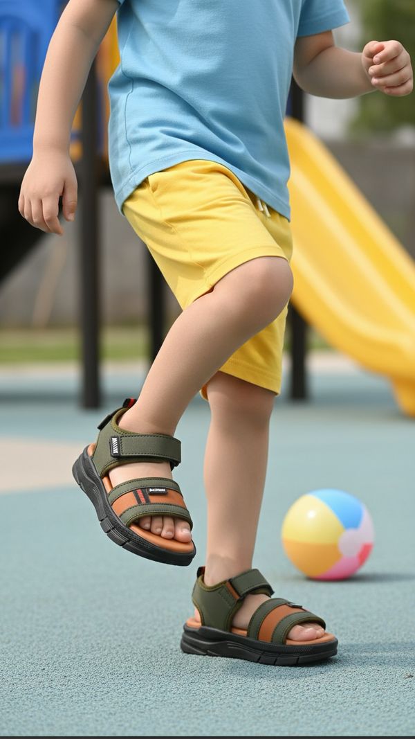Boys Green Casual Sandal KD4939