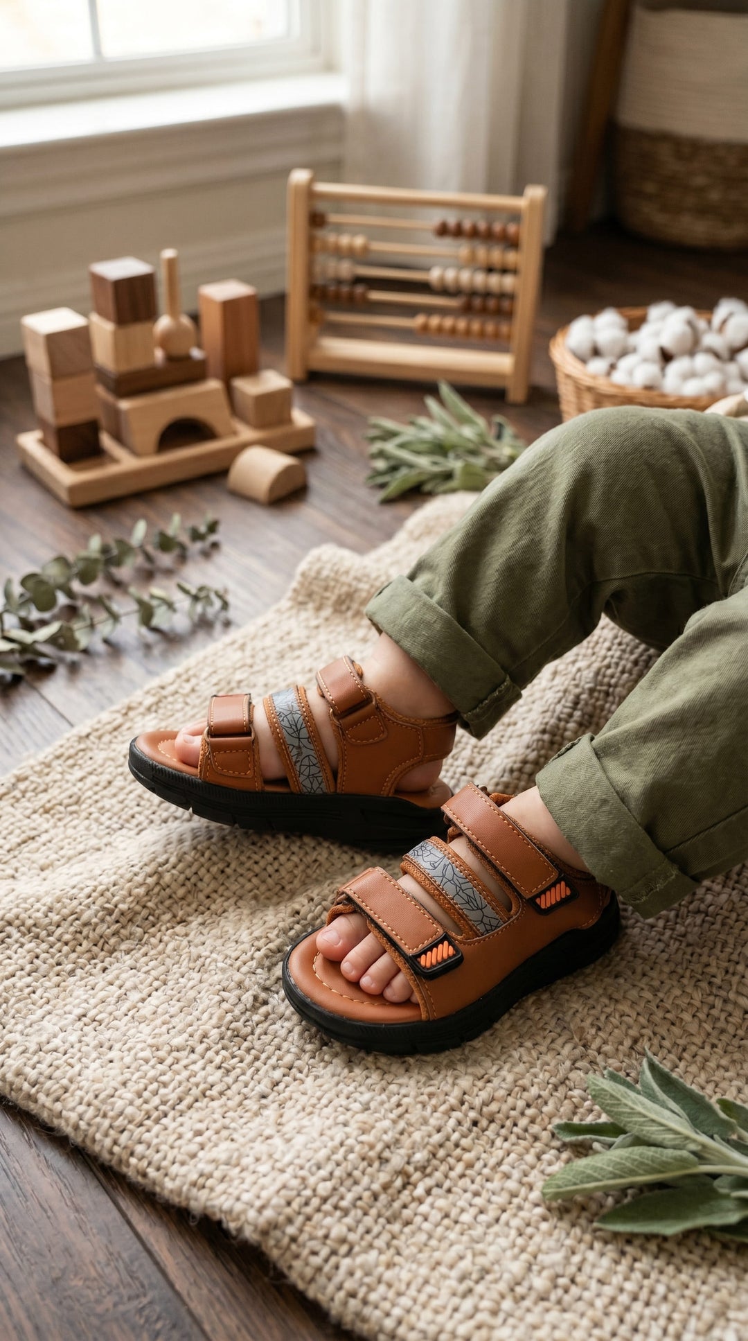 Boys Mustard Casual Sandal KD4940