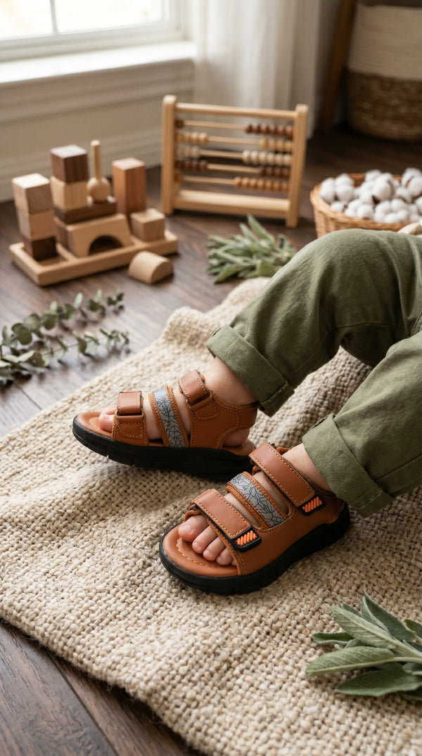 Boys Mustard Casual Sandal KD4940