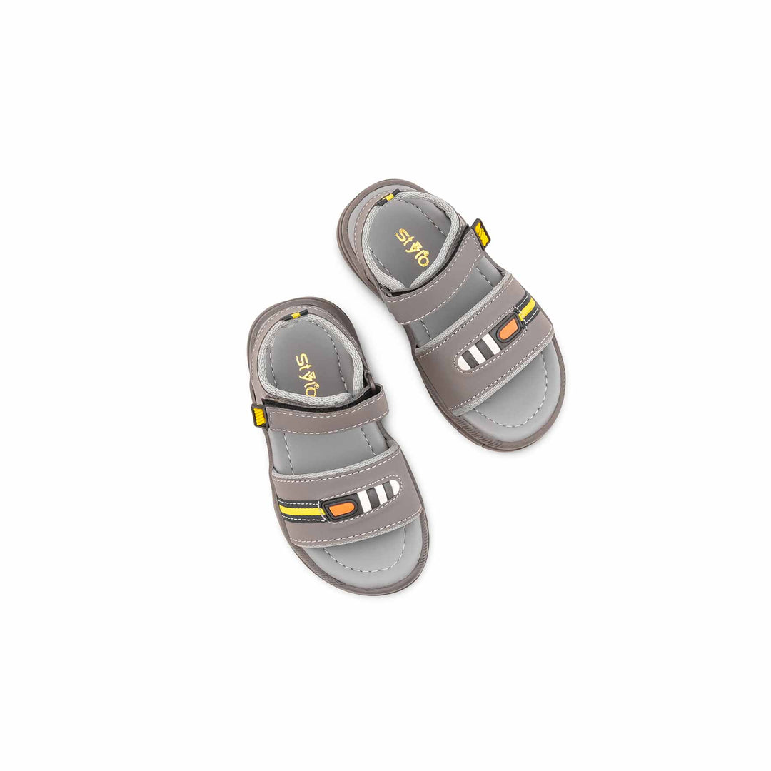 Boys Grey Casual Sandal KD4941