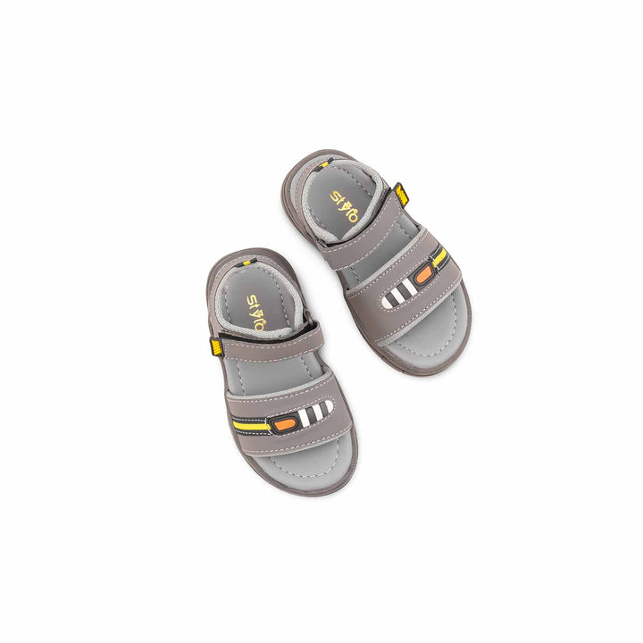 Boys Grey Casual Sandal KD4941