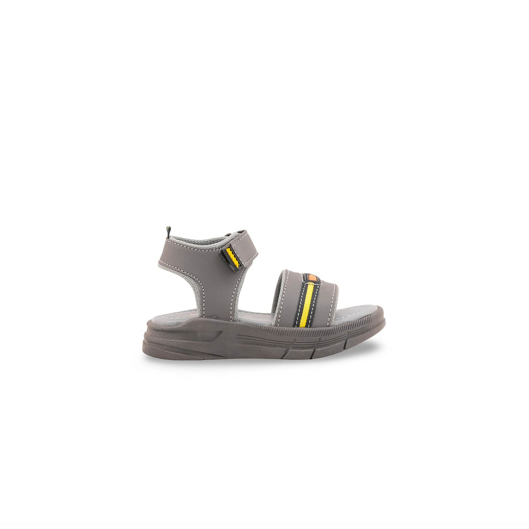 Boys Grey Casual Sandal KD4941