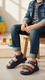 Boys Navy Casual Sandal KD4941