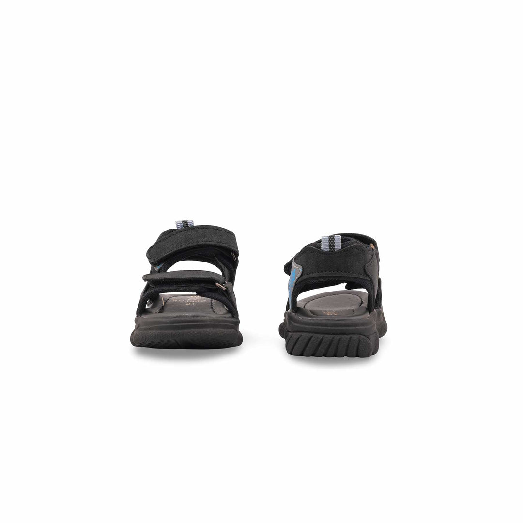 Boys Black Casual Sandal KD4942