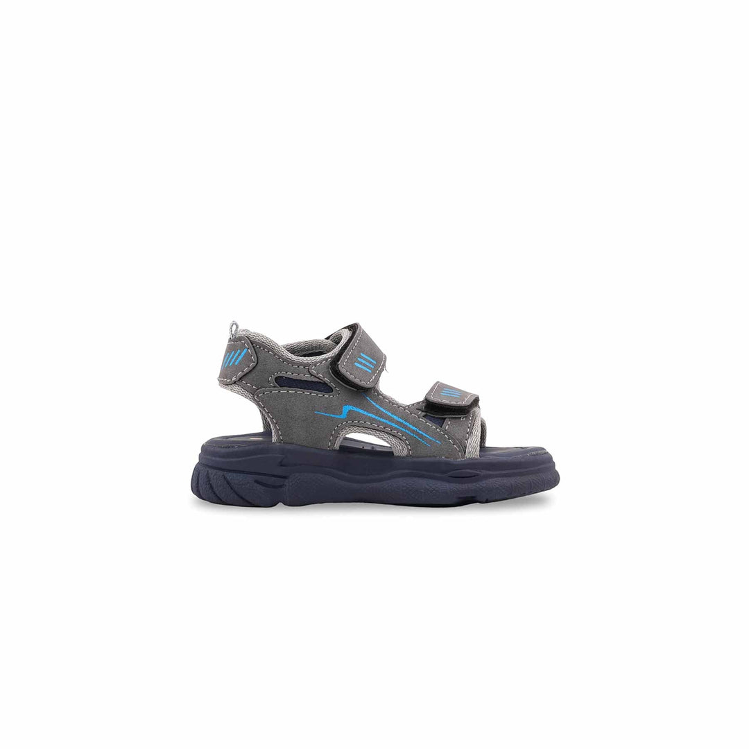 Boys Grey Casual Sandal KD4943
