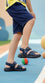 Boys Navy Formal Sandal KD4945