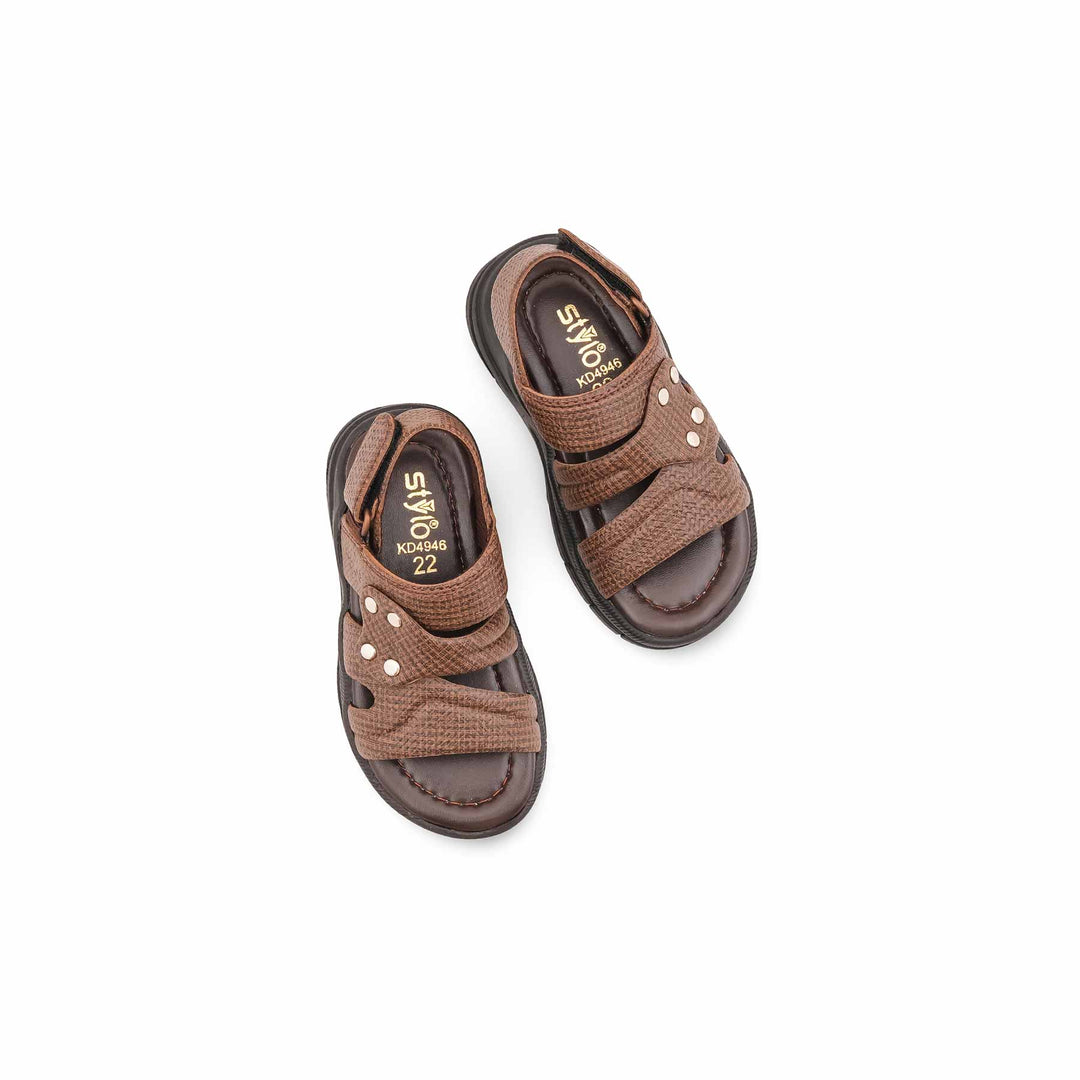 Boys Coffee Formal Sandal KD4946