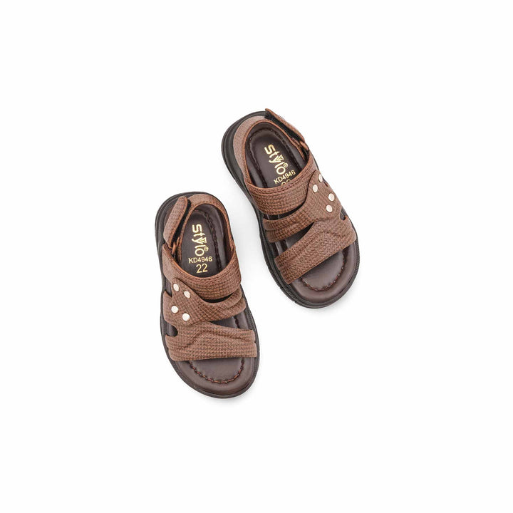 Boys Coffee Formal Sandal KD4946