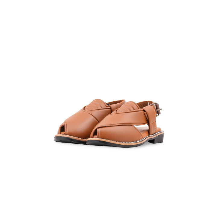 Boys Brown Peshawari Chappal KD4951