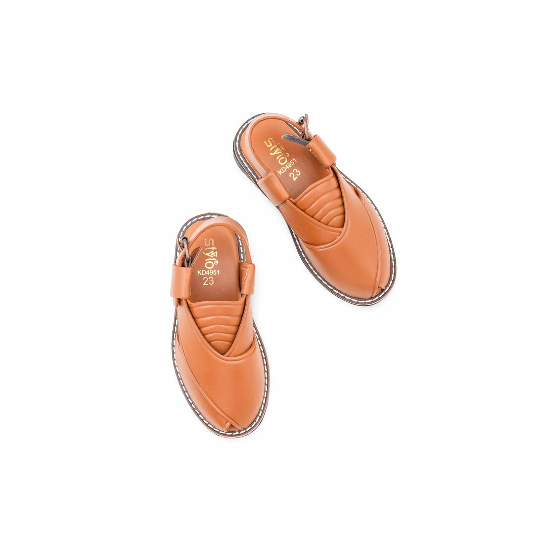 Boys Brown Peshawari Chappal KD4951