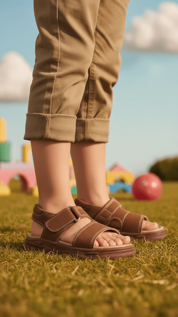 Boys Brown Casual Sandal KD4954